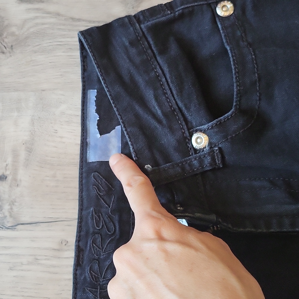 Carreli l Size 26 l black denim l pants l fitted denim - Picture 8 of 12